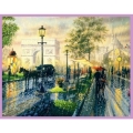 Схема для вышивания бисером КАРТИНЫ БИСЕРОМ "Дождь в Париже" 